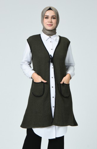 Vest with Pockets 2050-04 Khaki 2050-04