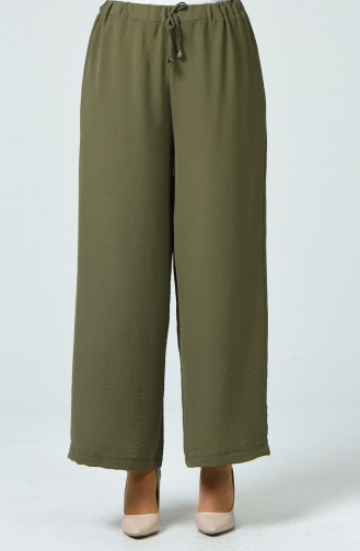 Schlaghose aus Aeroben Stoff 0059-01 Khaki 0059-01