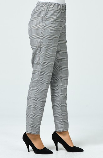 Plaid Pants 3129-01 Black 3129-01