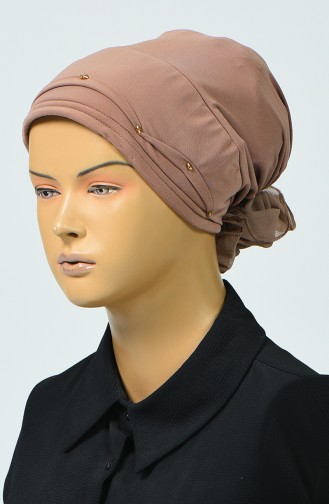 Bonnet avec Détail 7005-03 Beige 7005-03