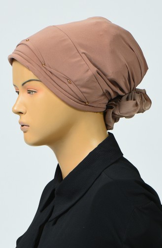 Bonnet avec Détail 7005-03 Beige 7005-03