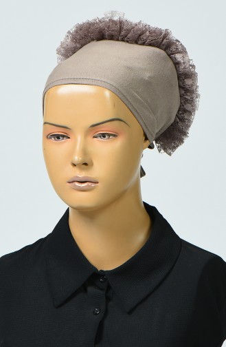 Bonnet à Froufrous 7023-23 Vison Foncé 7023-23
