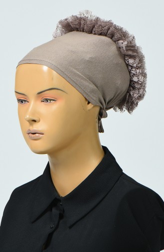Bonnet à Froufrous 7023-23 Vison Foncé 7023-23