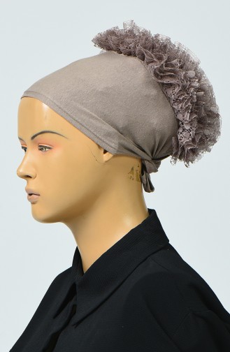 Bonnet à Froufrous 7023-23 Vison Foncé 7023-23