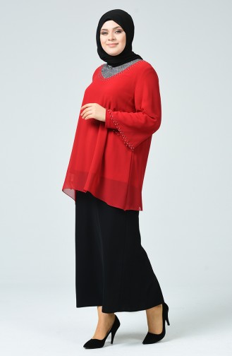 Claret Red Blouse 2220-03