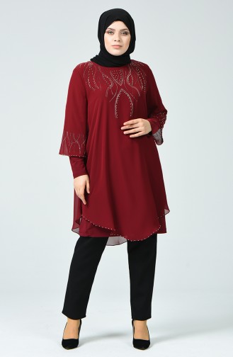 Claret Red Blouse 2222-03