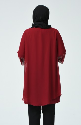 Claret Red Blouse 2222-03