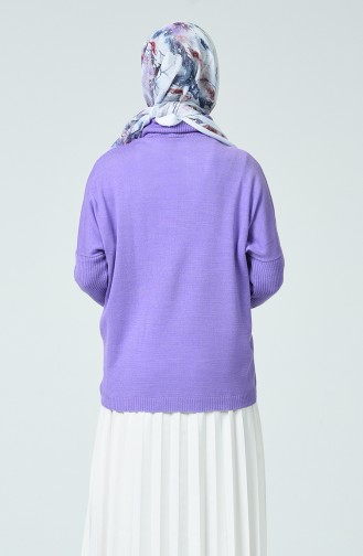 Pull Tricot Col Roulé 0562-03 Lilas 0562-03