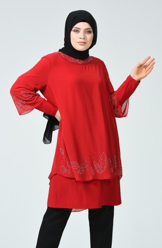 Rot Bluse 2221-03
