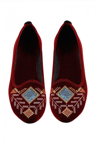 Claret red Woman Flat Shoe 0136-04