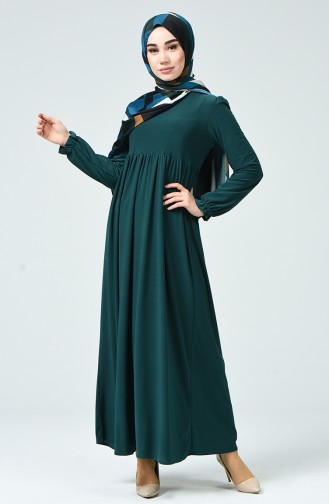 Shirred Sandy Dress 1934-03 Emerald Green 1934-03