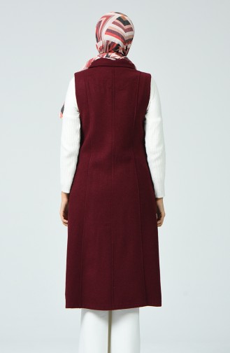 Claret red Gilet 2103-05