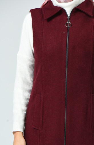 Claret red Gilet 2103-05