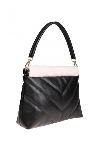 Women´s Shoulder Bag Black White 375-105