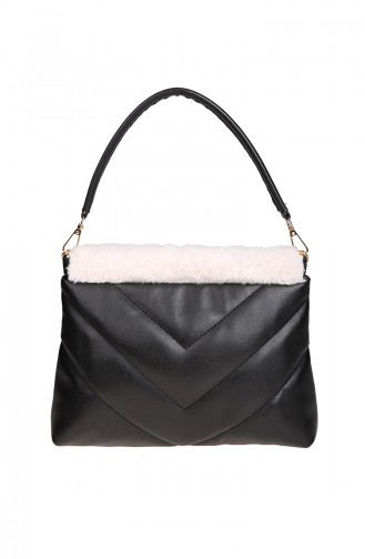 Women´s Shoulder Bag Black White 375-105