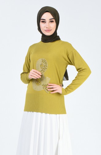 Pistaziengrün Pullover 0581-01