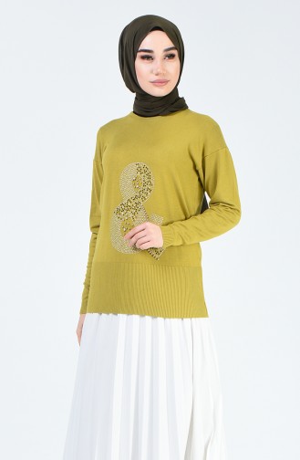 Pistaziengrün Pullover 0581-01