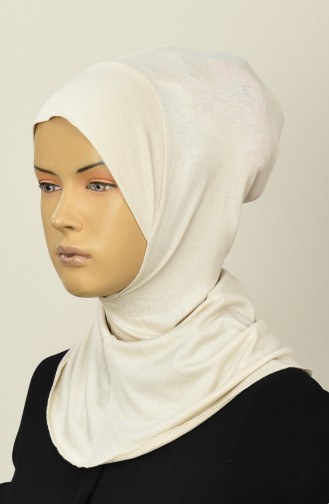 Gekämmte Hijab-Bonnet 13142-15 Beige 13142-15