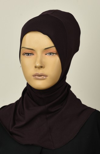 Gekämmte Hijab-Bonnet 13142-17 Braun 13142-17