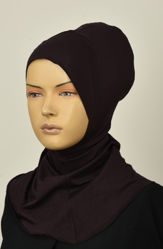 Gekämmte Hijab-Bonnet 13142-17 Braun 13142-17