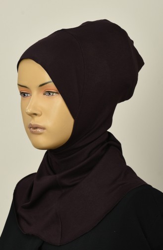 Gekämmte Hijab-Bonnet 13142-17 Braun 13142-17