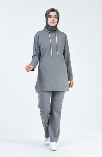 Ensemble Survêtement à Capuche 20002-04 Gris 20002-04