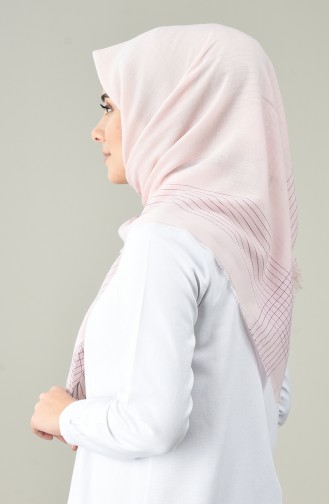 Silvery Cotton Scarf Pink 901587-03