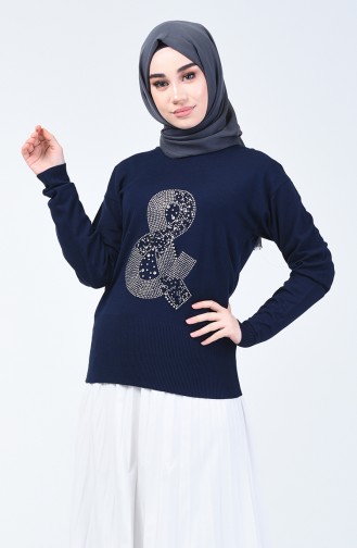 Navy Blue Trui 0581-09