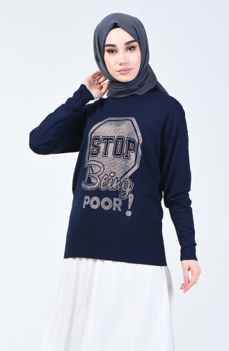 Navy Blue Sweater 0583-07