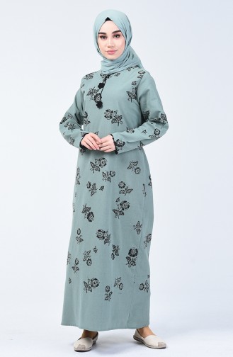 Robe Hijab Vert noisette 0450-09