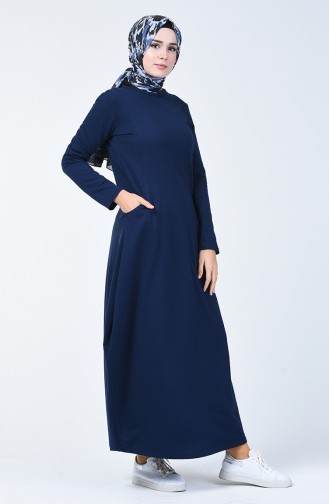 Indigo Hijab Dress 3132-01