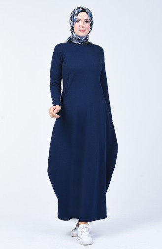 Robe Avec Poche  3132-01 İndigo 3132-01