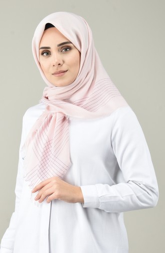 Silvery Cotton Scarf Pink 901587-03
