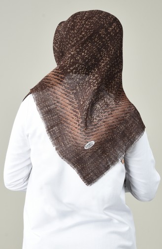 Patterned Scarf Brown 901582-08