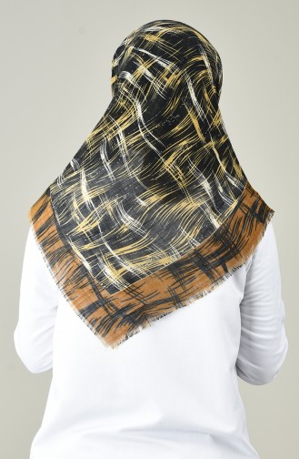 Patterned Scarf Brown tobacco 901586-06