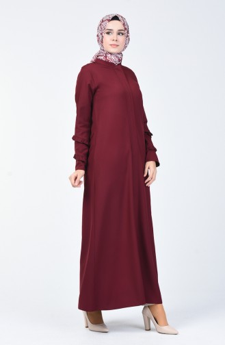 Claret Red Abaya 0261-04