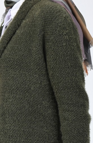 Gilet Tricot Col Châle 4127-07 Vert Khaki 4127-07