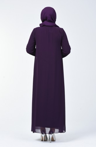 Purple İslamitische Avondjurk 4747-02