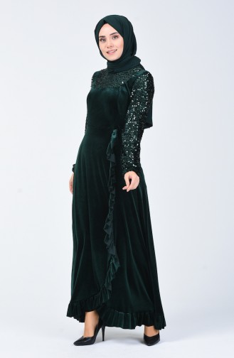 Habillé Hijab Vert emeraude 5105-02