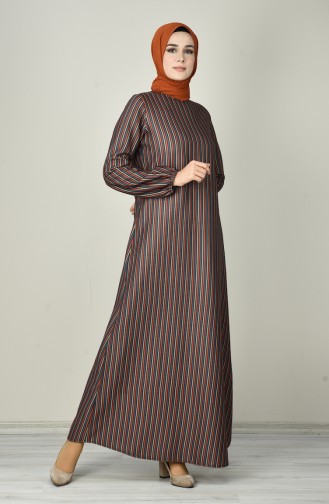Petrol Hijab Dress 4446-01