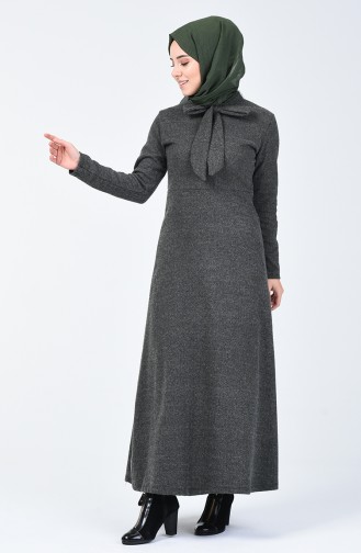 Khaki Hijab Kleider 0021-06