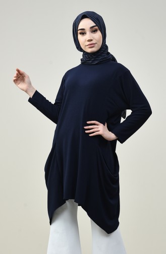 Navy Blue Tuniek 8141-03