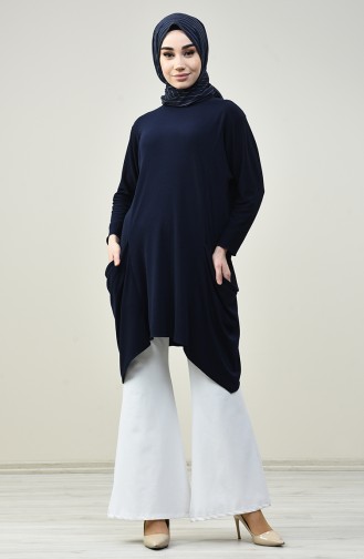 Navy Blue Tuniek 8141-03