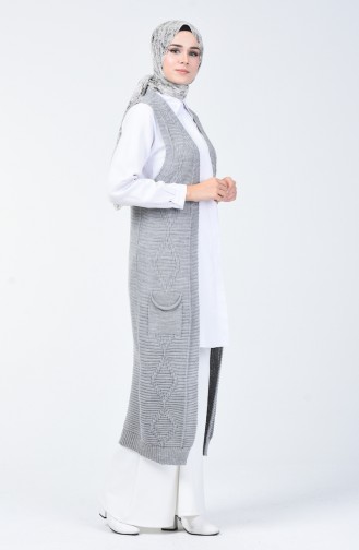 Gilet Tricot Long  2001-02 Gris 2001-02