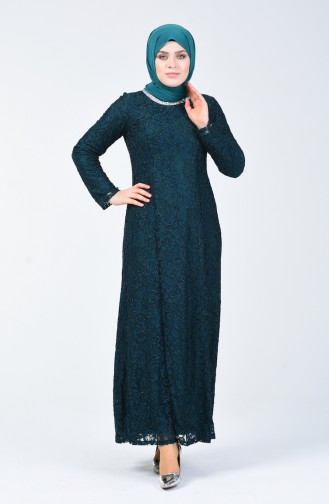 Habillé Hijab Vert 2055-03