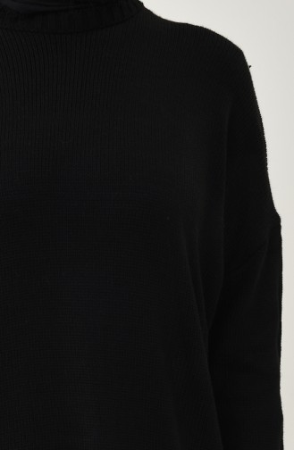 Trikot Pullover mit Fledermausarm 1942-08 Schwarz 1942-08