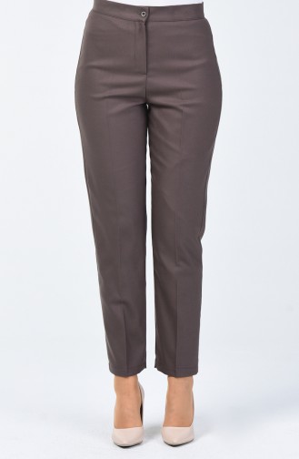 Pantalon à  Bouton 1115-03 Vison Foncé 1115-03