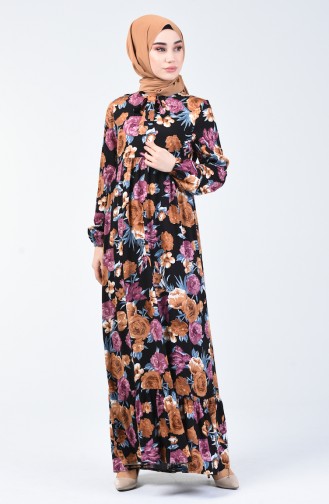 Black Hijab Dress 1363-04