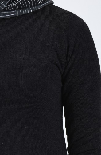 Schlitzen Tunika 5286-06 Schwarz 5286-06