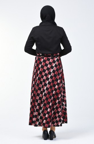 Claret Red Skirt 1018-04